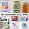 Cricut Maker 4 Cutting Machine with Vinyl and Iron-On Sheets Bundle